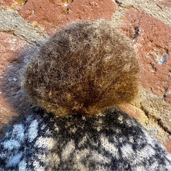 Muk Luk's Women's Fur Pom Beanie Winter Cuff Hat Pom Pom Fairy Dust Glitter GRAY - Picture 9 of 14